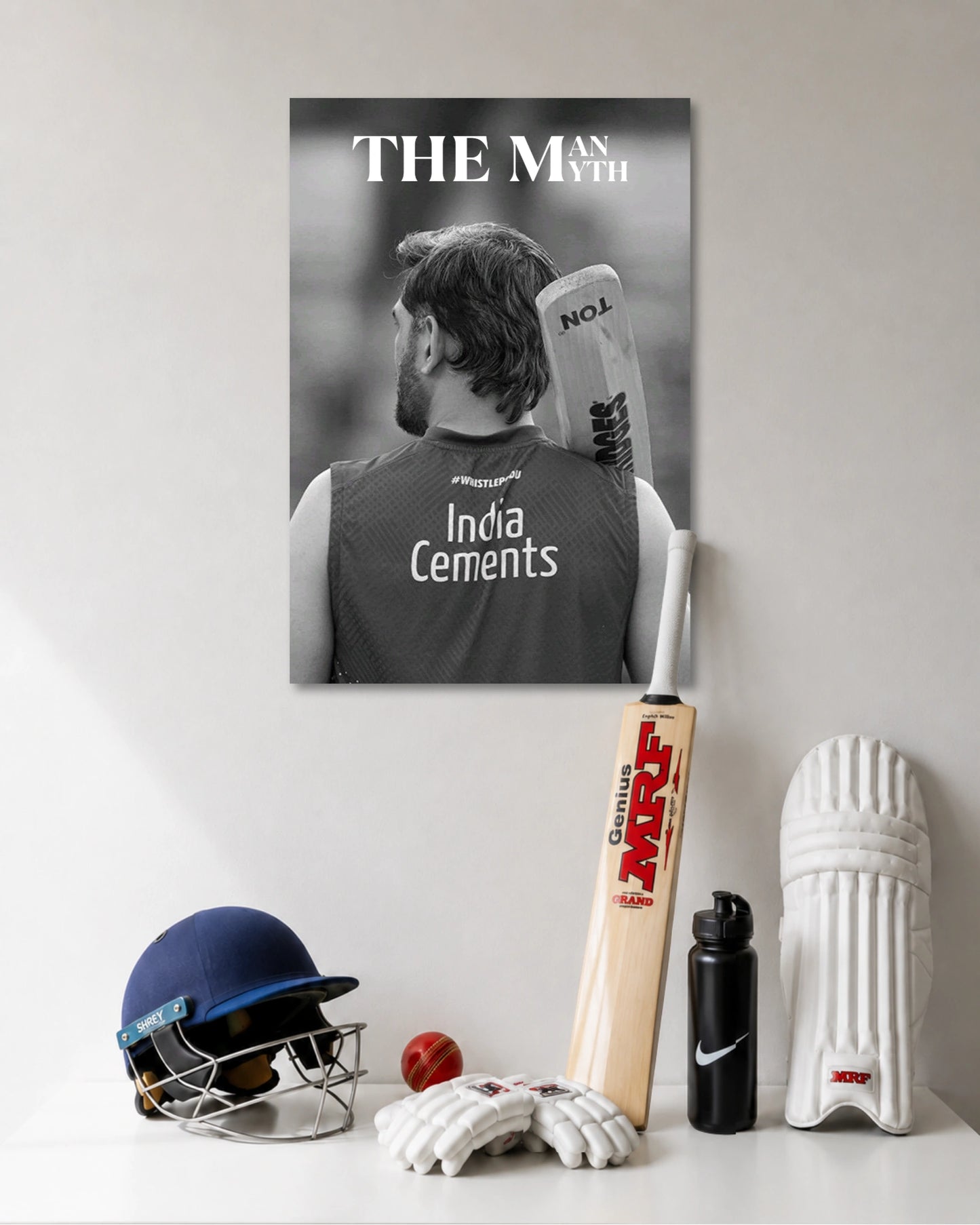 MS Dhoni The Man The Myth Poster premium artwork 1