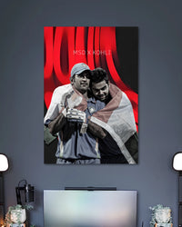 Alternative artwork featuring MS Dhoni and Virat Kohli Cricket Poster