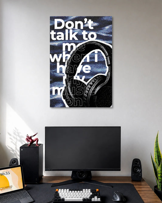 Music Over Everything Aesthetic Poster poster artwork