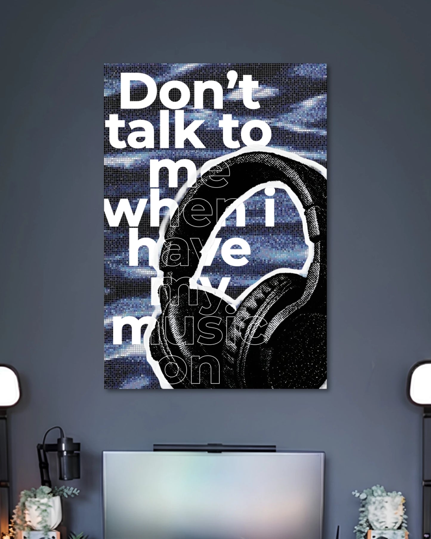Alternative artwork view of Music Over Everything Aesthetic Poster