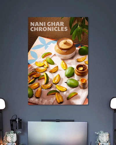 Alternative artwork featuring Nani Ghar Chronicles Mango Aesthetic Poster
