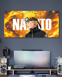 Three-panel Naruto Flame Profile 3 Piece Poster Set artwork featuring premium detailed design 2