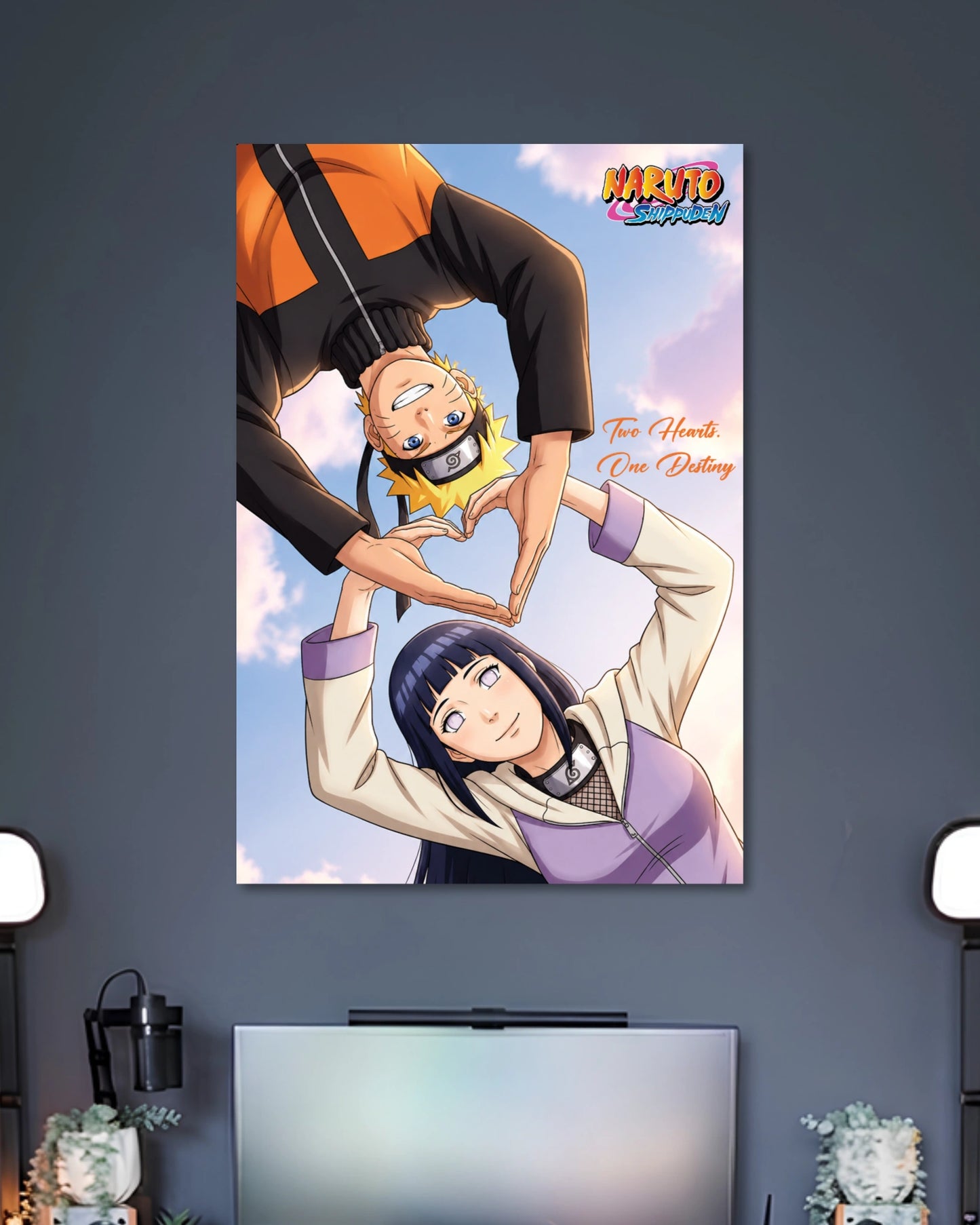 Naruto Hinata Heart Wall Art artwork with detailed composition 2