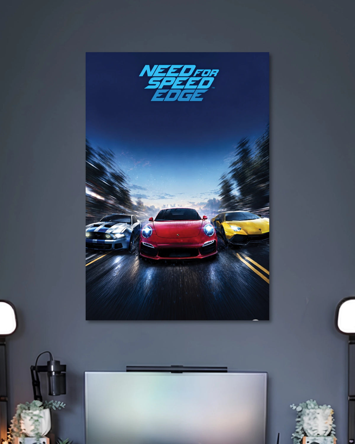 Alternative artwork featuring Need for Speed Edge Racing Cars Poster