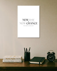 New Day New Chance Poster artwork with bold detailed composition 1