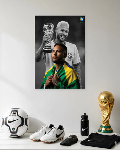 Neymar Brazil World Cup Dream poster featuring premium artwork design 1