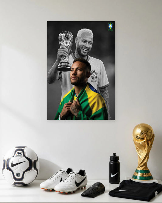 Neymar Brazil World Cup Dream poster featuring premium artwork design 1