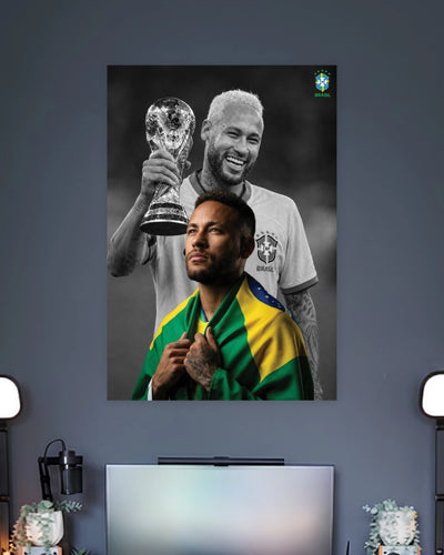 Neymar Brazil World Cup Dream poster featuring premium artwork design 2