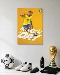 Neymar Brazil Football Poster poster artwork