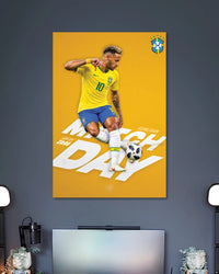 Alternative artwork featuring Neymar Brazil Football Poster