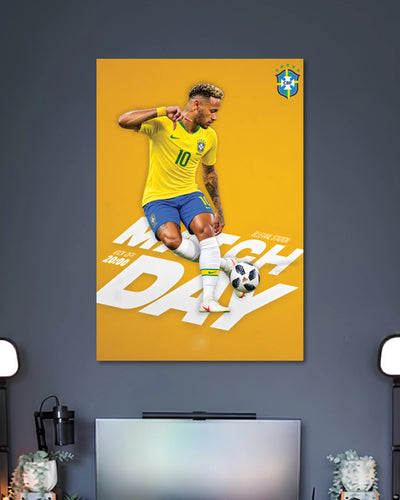 Alternative artwork featuring Neymar Brazil Football Poster