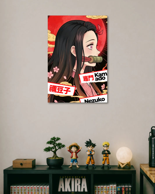 Nezuko Kamado Demon Slayer Anime Poster poster artwork