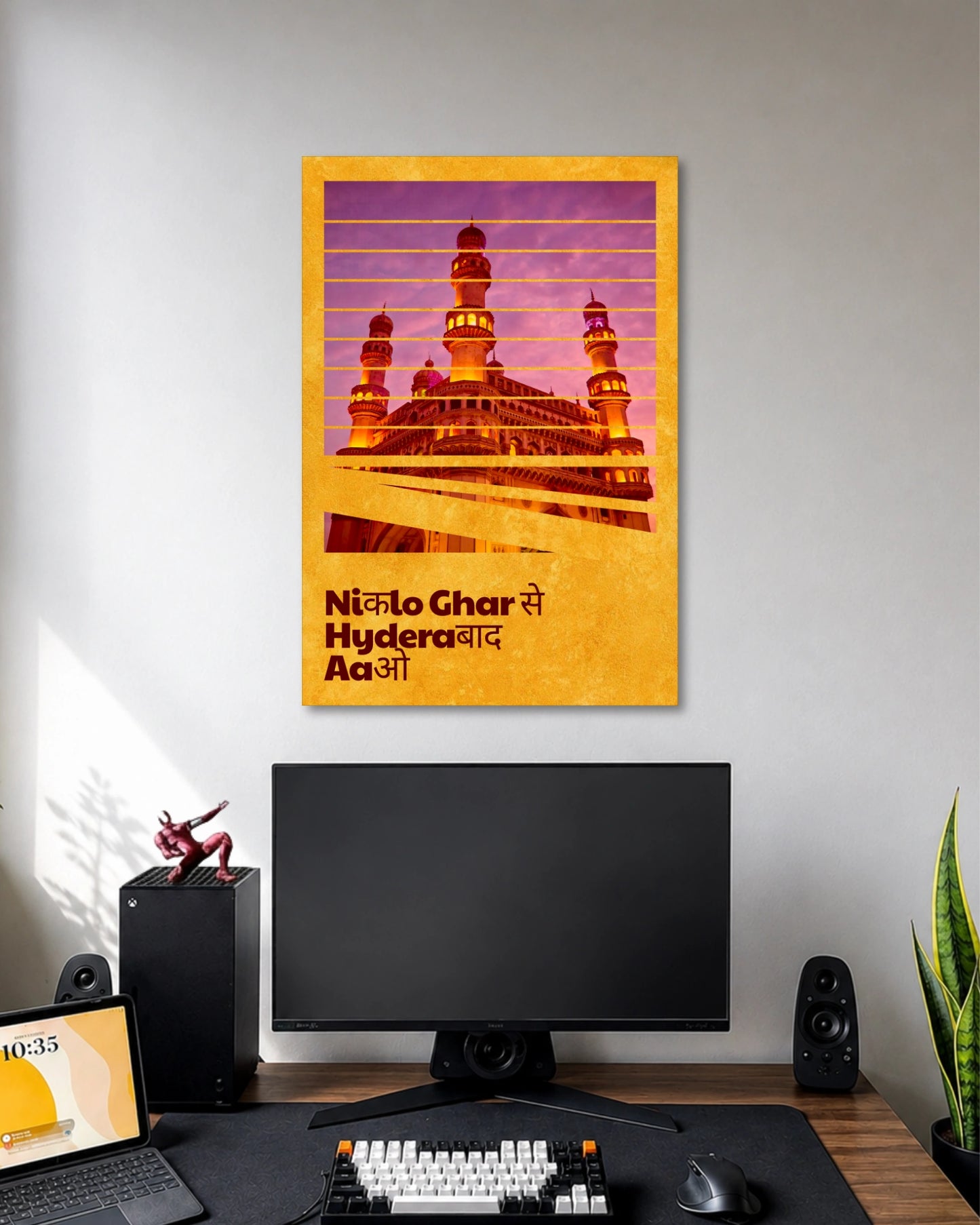 Niklo Ghar Se Hyderabad Aao Poster artwork with detailed composition 1
