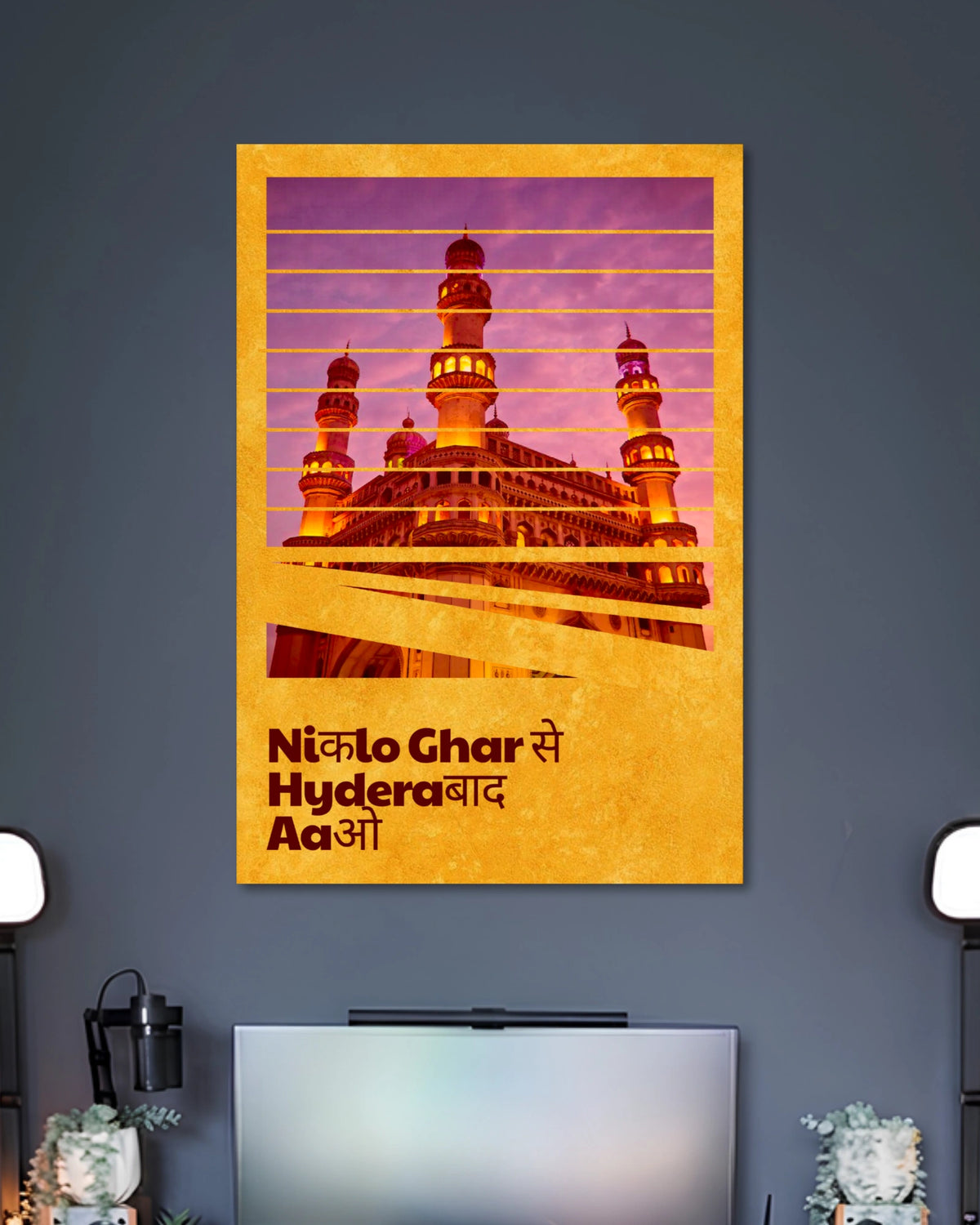 Niklo Ghar Se Hyderabad Aao Poster artwork with detailed composition 2
