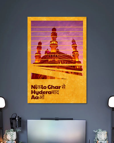 Niklo Ghar Se Hyderabad Aao Poster artwork with detailed composition 2