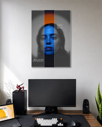 Notice The Details Blue Portrait Poster poster artwork