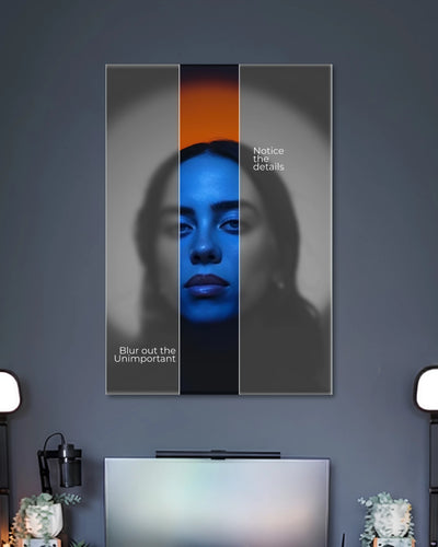 Alternative artwork featuring Notice The Details Blue Portrait Poster