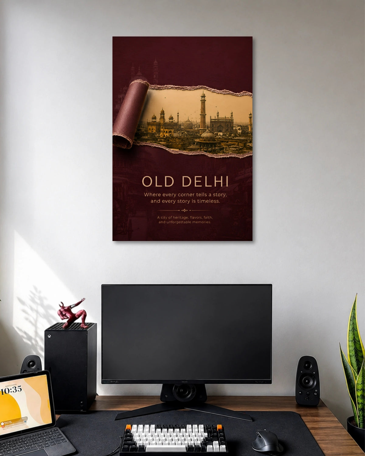 Old Delhi Heritage Vintage Poster poster artwork