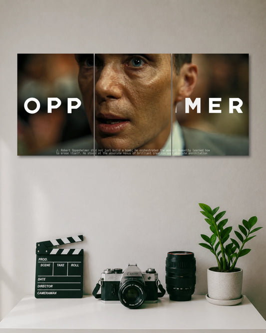 Oppenheimer Close Up 3 Piece Split Poster three-panel artwork 1