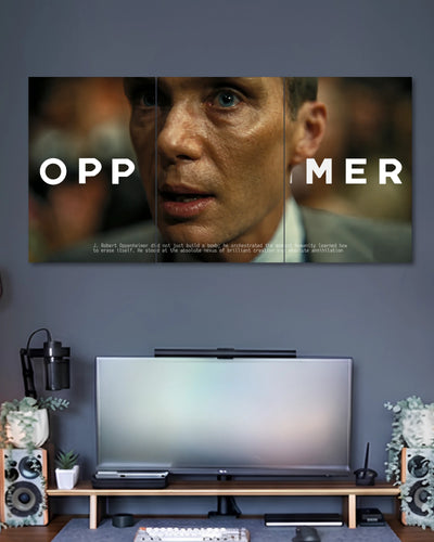 Oppenheimer Close Up 3 Piece Split Poster three-panel artwork 2