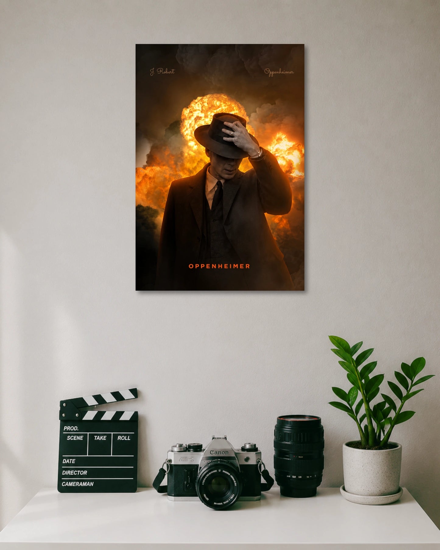 Oppenheimer Explosion Poster artwork with bold detailed composition 1