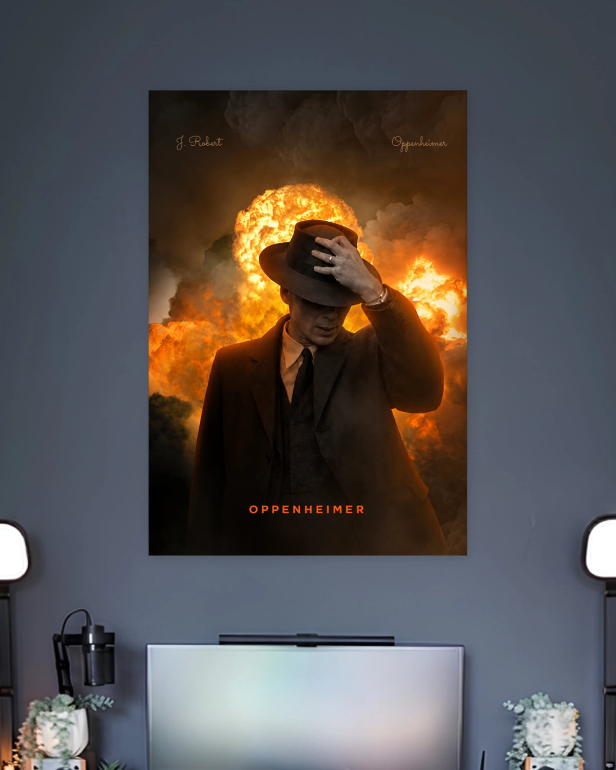 Oppenheimer Explosion Poster artwork with bold detailed composition 2