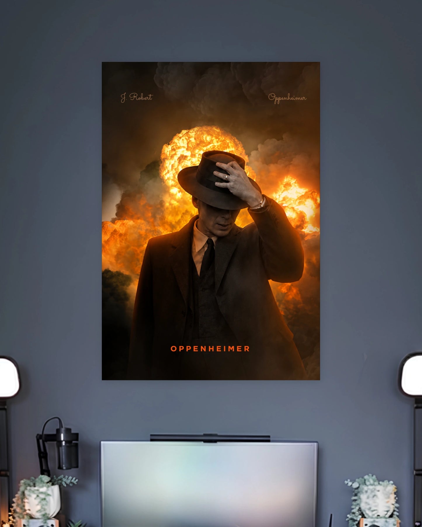 Oppenheimer Explosion Poster artwork with bold detailed composition 2
