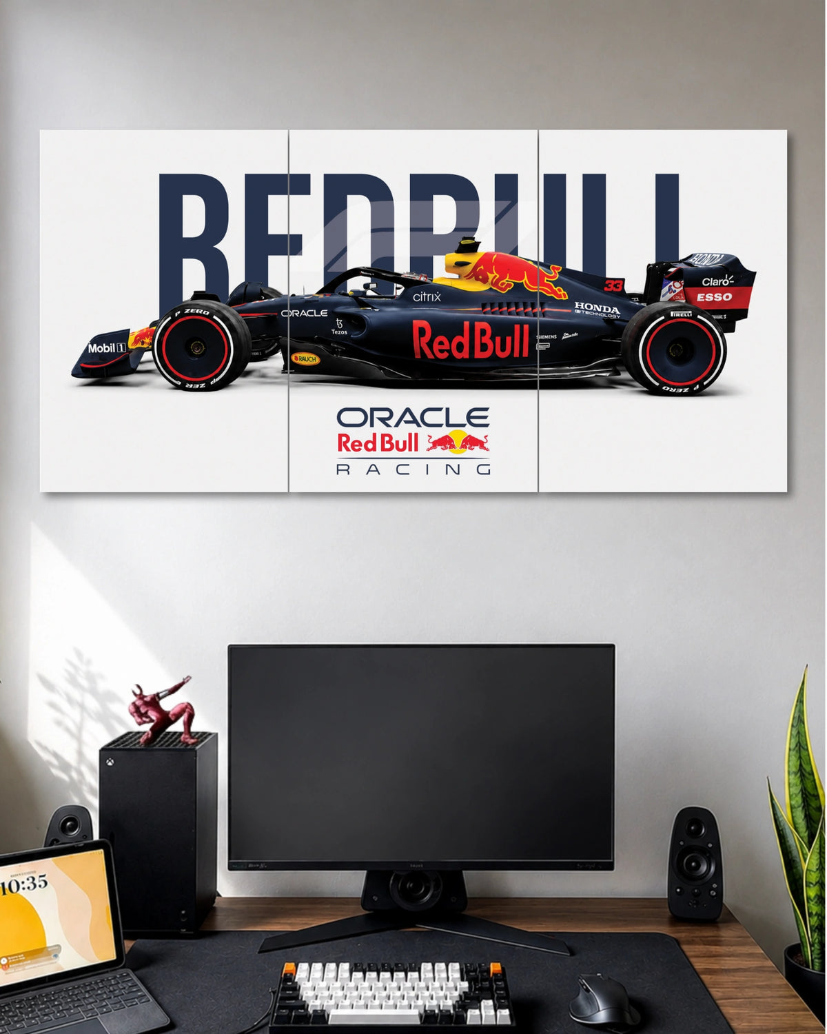 Oracle Red Bull Racing 3 Split Poster Set three-panel artwork 1