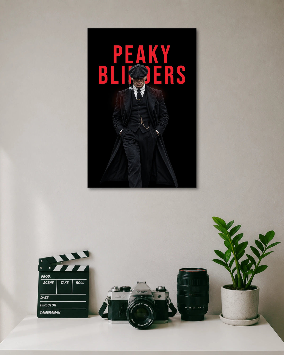 Tommy Shelby Peaky Blinders Black Poster poster artwork