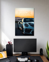 Porsche 911 GT3 Poster artwork with detailed composition 1