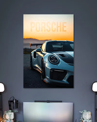Porsche 911 GT3 Poster artwork with detailed composition 2