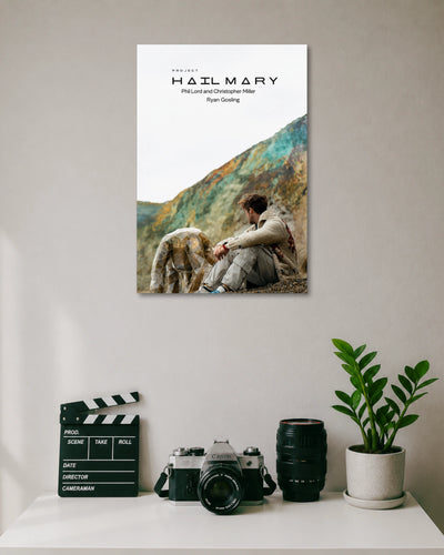 Project Hail Mary Movie Poster artwork with bold detailed composition 1