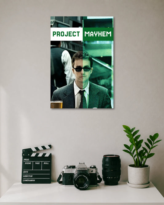 Project Mayhem Fight Club Poster poster artwork