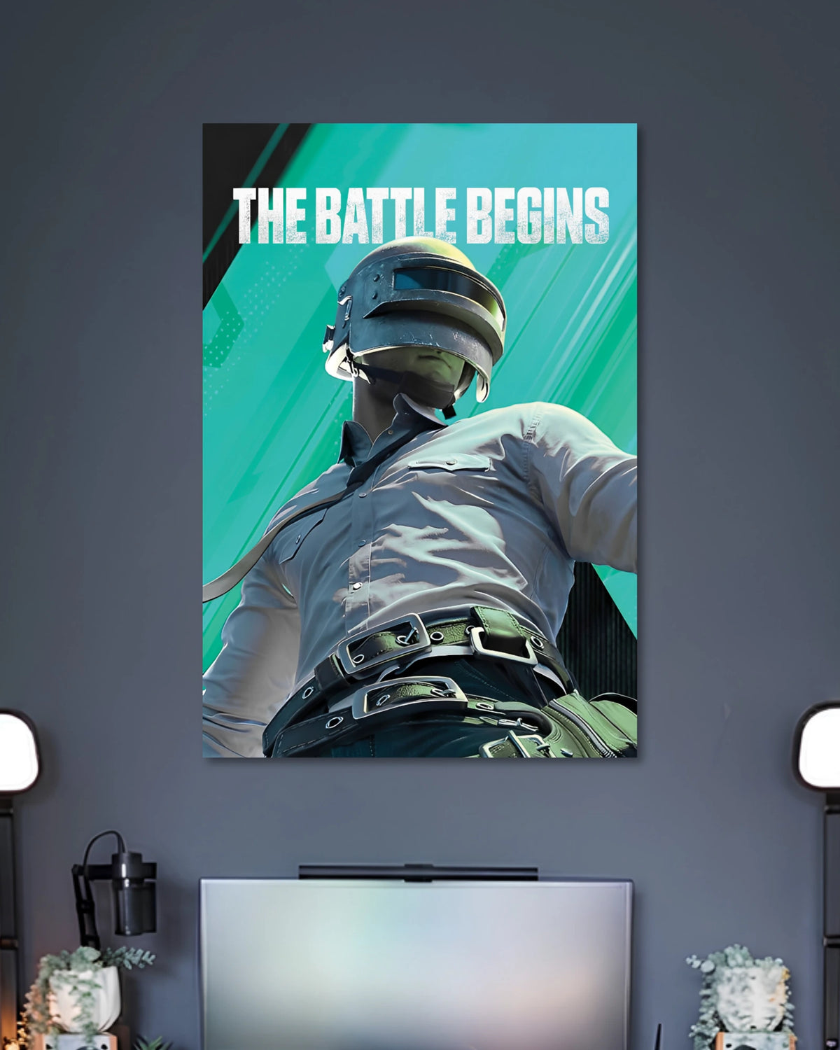 Alternative artwork featuring PUBG The Battle Begins Gaming Character Poster