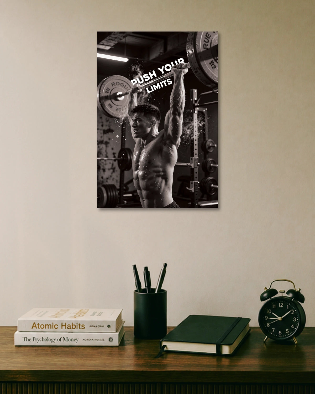 Push Your Limits Gym Motivation Fitness Poster poster artwork