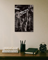 Push Your Limits Gym Motivation Fitness Poster poster artwork