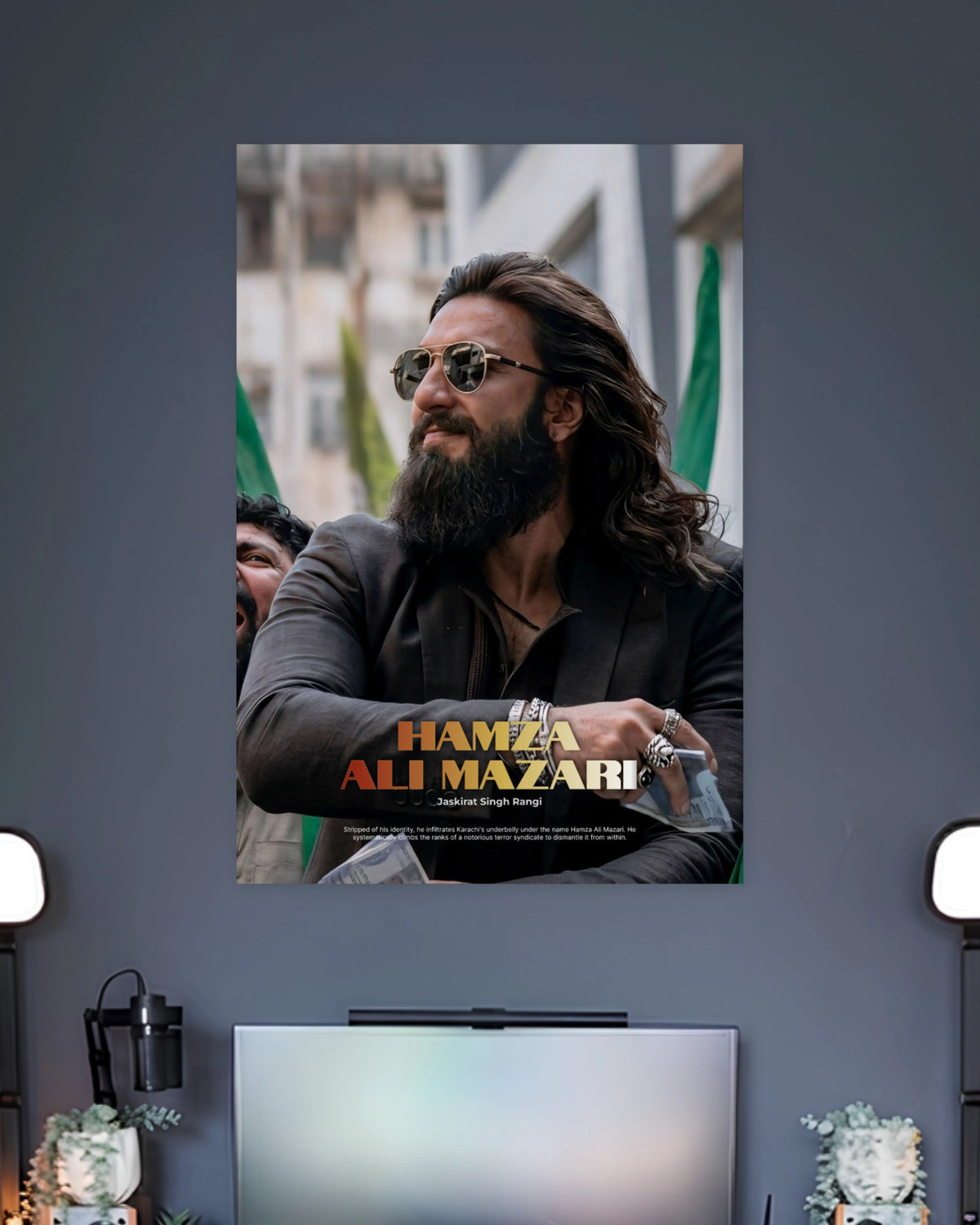 Ranveer Singh Hamza Ali Mazari Poster artwork with bold detailed composition 2
