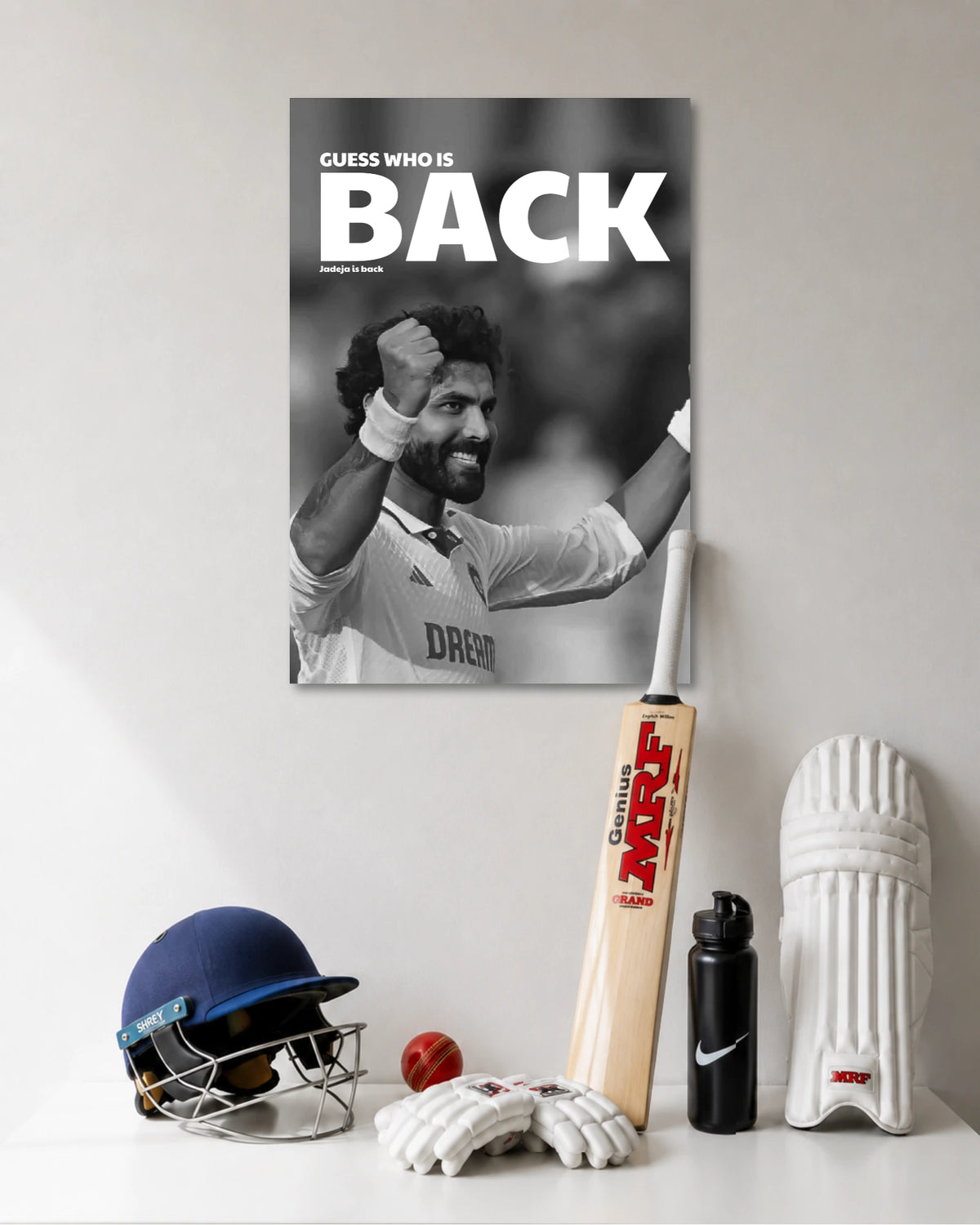 Ravindra Jadeja Guess Who Is Back Poster poster artwork
