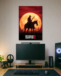 Red Dead Redemption 2 Red Moon Cowboy Poster poster artwork