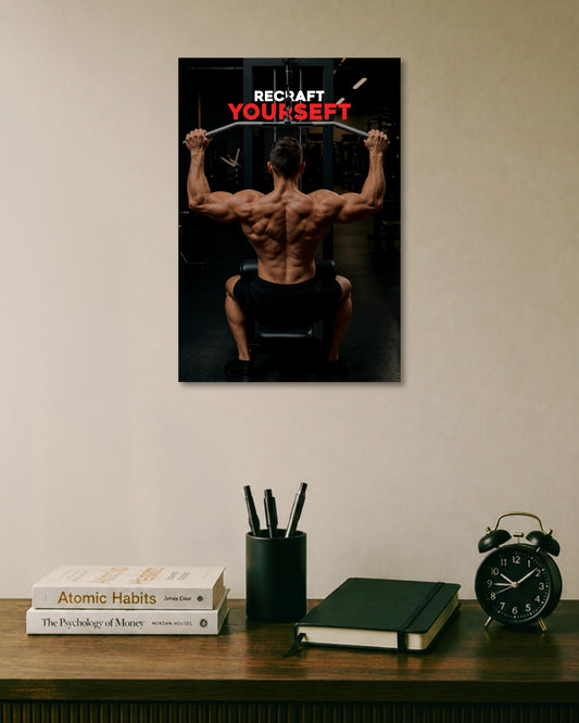 Recraft Yourself Gym Motivation Workout Poster poster artwork