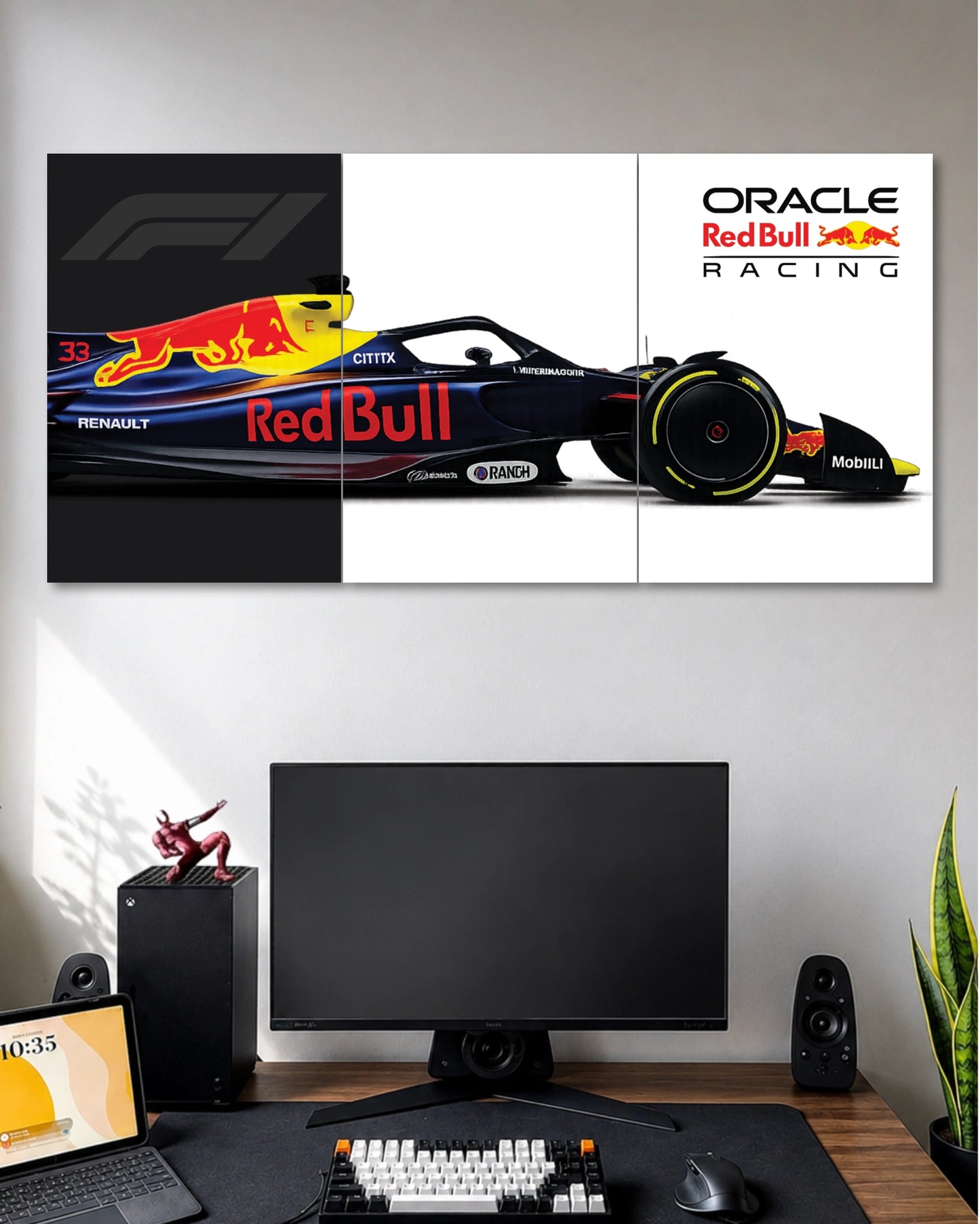 Red Bull Racing F1 3 Piece Split Poster three-panel artwork 1