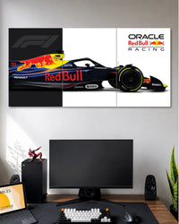 Red Bull Racing F1 3 Piece Split Poster three-panel artwork 1