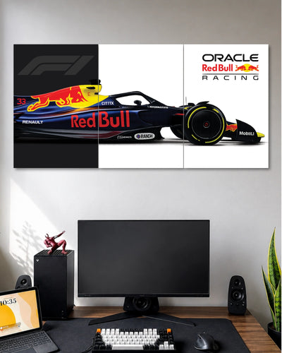 Red Bull Racing F1 3 Piece Split Poster three-panel artwork 1