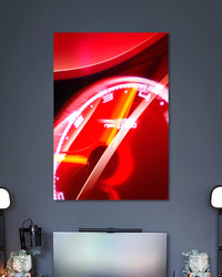 Alternative artwork featuring Red Speedometer Abstract F1 Poster
