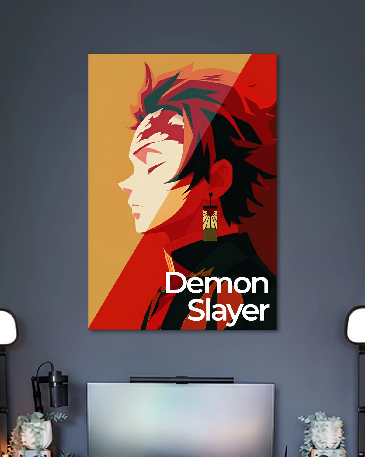 Alternative artwork featuring Kyojuro Rengoku Demon Slayer Anime Poster