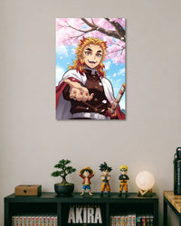 Kyojuro Rengoku Demon Slayer Poster poster artwork