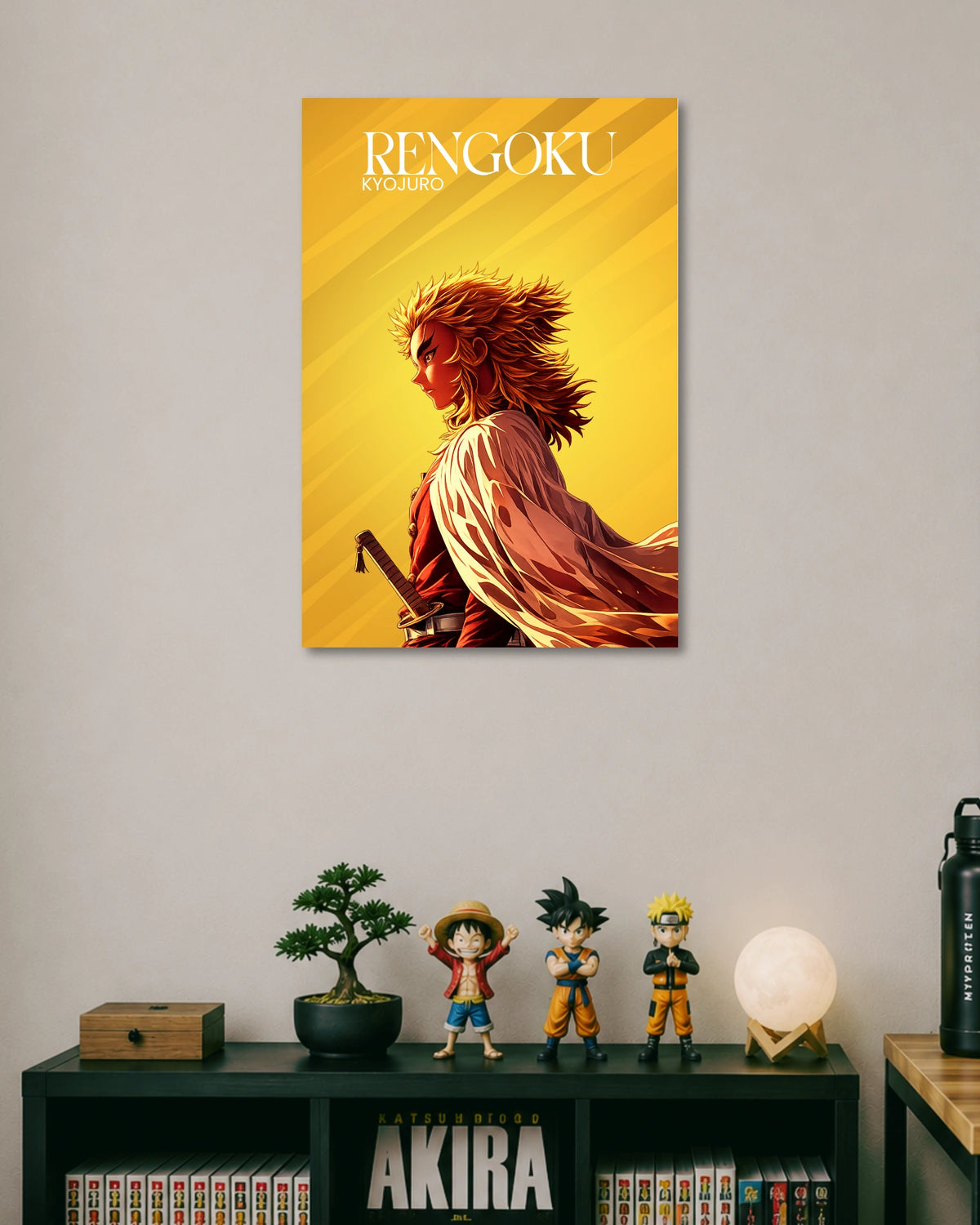 Rengoku Golden Flame Poster premium artwork 1