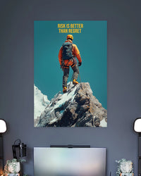 Risk Is Better Than Regret Poster artwork with bold detailed composition 2