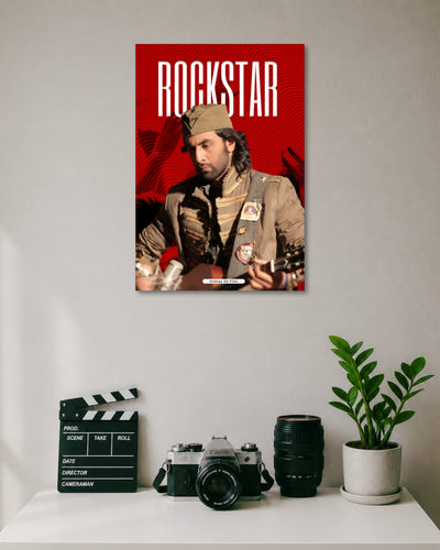 Rockstar Ranbir Kapoor Poster artwork with bold detailed composition 1