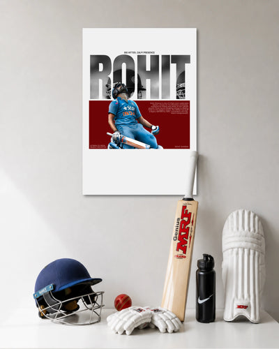 Rohit Sharma Hitman Cricket Poster poster artwork